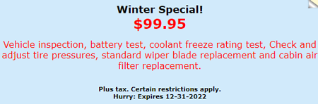 99.95 Winter Special